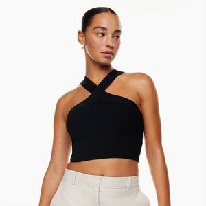 Aritzia Sculpt Knit Criss Cross Cropped Tank by Babaton